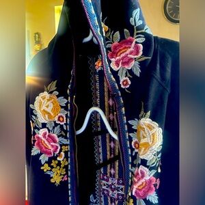 Johnny Was zipping up hoodie